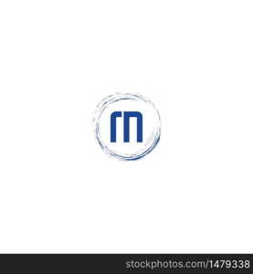 Letter M logo icon, social media concept illustration