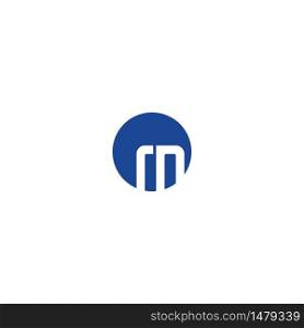 Letter M logo icon, social media concept illustration