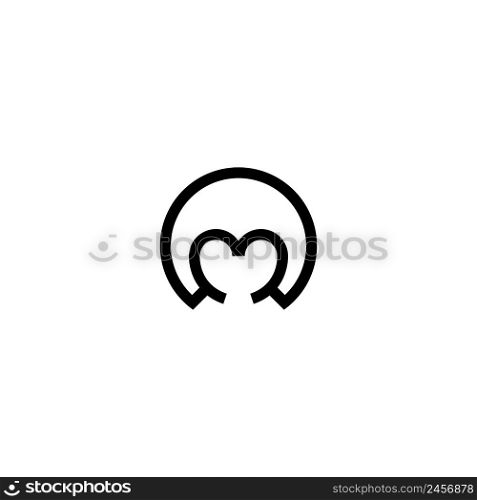 letter M . logo vector illustration symbol design.