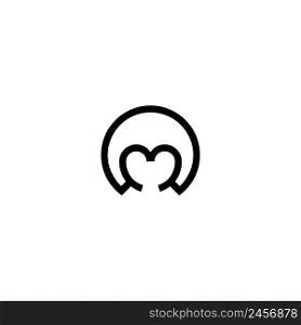 letter M . logo vector illustration symbol design.