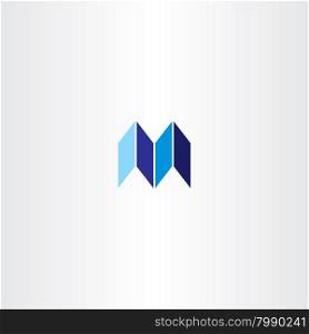 letter m logotype logo m blue vector icon sign icon