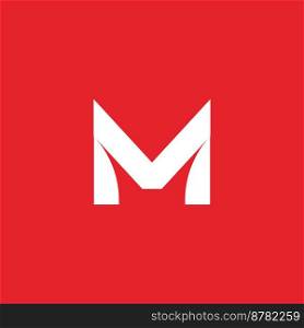 Letter M minimal logo icon design template elements