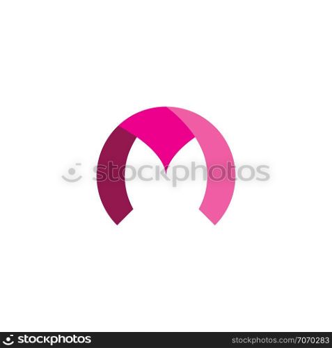 letter m purple magenta logo symbol