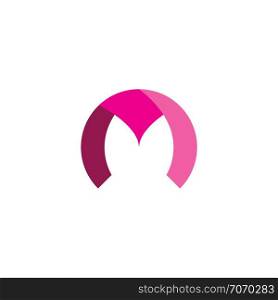 letter m purple magenta logo symbol
