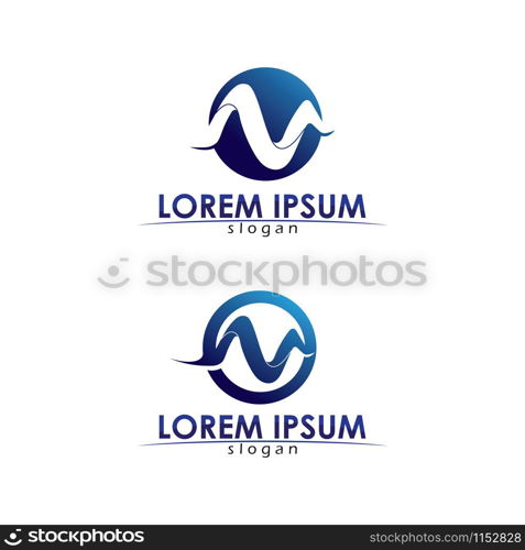 Letter M vector icons such logos