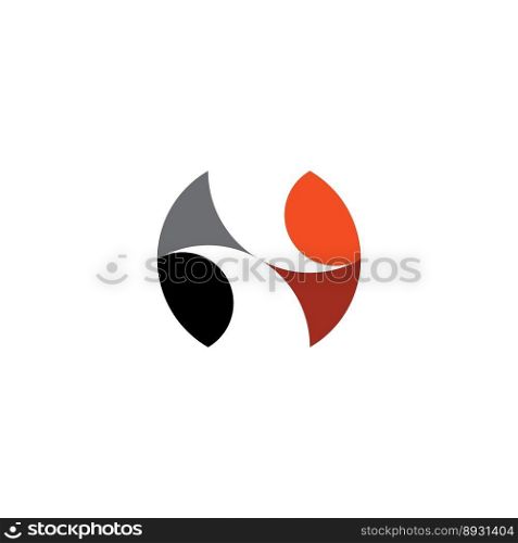 letter n geometric logo icon vector design