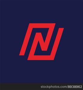 Letter N logo vector template element