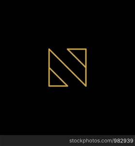 Letter N NN Logo Design Simple Vector Elegant. Letter N NN Logo Design Simple Vector