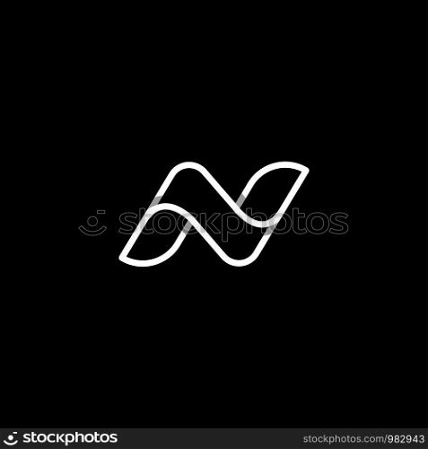 Letter N NN Logo Design Simple Vector Elegant. Letter N NN Logo Design Simple Vector
