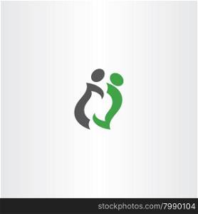 letter n people business logo vector company