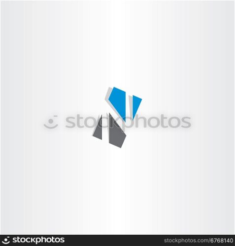 letter n rectangle logo sign symbol