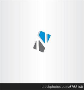 letter n rectangle logo sign symbol