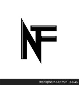 letter NFT icon vector concept design