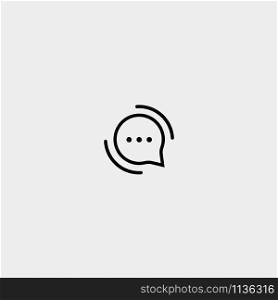 Letter O bubble Chat Logo Design. Letter O bubble Chat Vector Logo Template