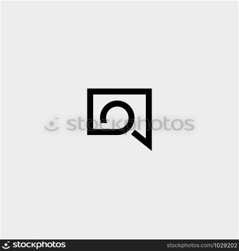 Letter O Chat Logo Template Vector Design Message Icon. Letter O Chat Logo Template Vector Design