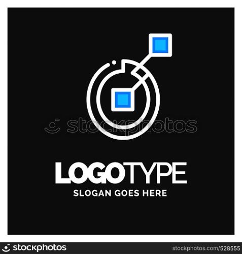 Letter O logo, Business corporate logo design vector. Blue and White Logo over Gray background. digital letter icon template for technology. Square shape, Colorful, Technology and digital abstract dot connection. Blue and white Color logo design 100% Editable Template.