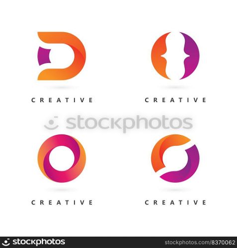 Letter O logo vector template, Creative O Letter initial logo design