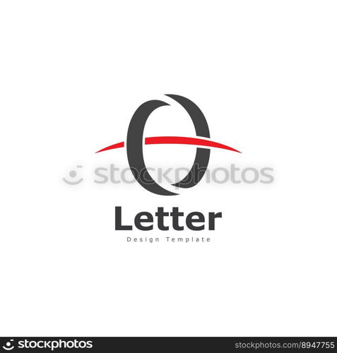 letter o number 0 logo icon design template elements