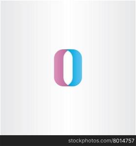 letter o number 0 zero vector icon logo design