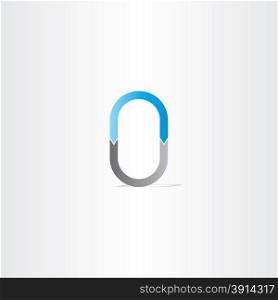 letter o or number 0 vector design