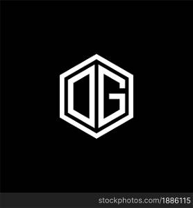 Letter OG logo Design Polygon