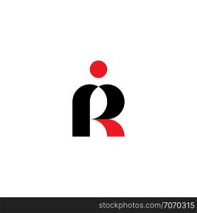 letter p and r icon logo pr symbol vector design