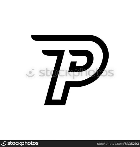 LETTER P icon logo vector design template