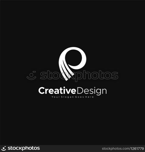 Letter P logo Abstract Modern Logo Template Design Vector, Emblem, Design Concept, Creative Symbol design vector element for identity, logotype or icon Creative Design