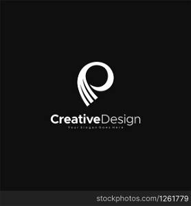 Letter P logo Abstract Modern Logo Template Design Vector, Emblem, Design Concept, Creative Symbol design vector element for identity, logotype or icon Creative Design