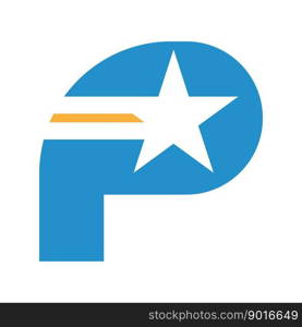 Letter P logo icon design illustration