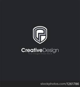 Letter P logo Initial P Shield Logo Creative Design
