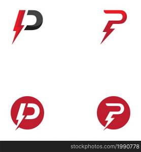 Letter P Logo Power