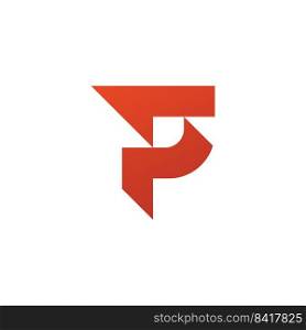 Letter P logo symbol design template 