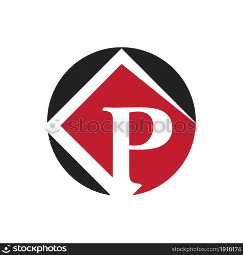 Letter p Logo Template vector icon design