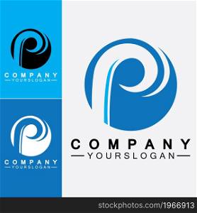 Letter P Logo vector illustration design