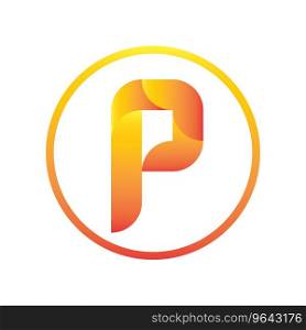letter P logo ,vector illustration template design