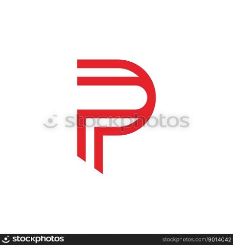 Letter P logo vector template