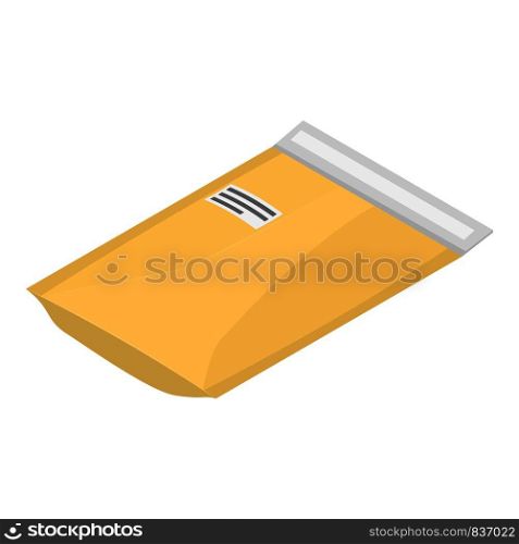 Letter packet icon. Isometric of letter packet vector icon for web design isolated on white background. Letter packet icon, isometric style