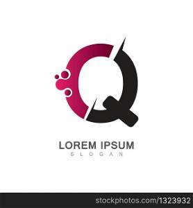Letter Q Icon With Creative design Modern. Vector Illustration