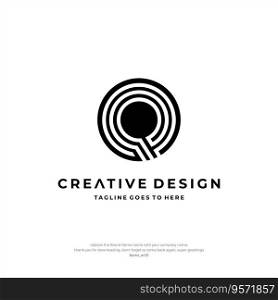 Letter Q logo Circle Creative Design