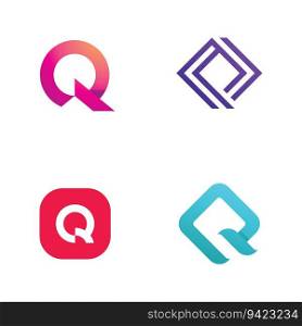 Letter Q logo design template elements
