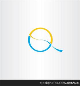 letter q logotype vector icon design