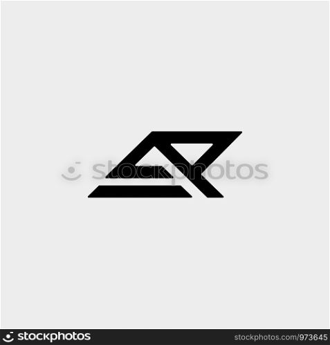 Letter R AR AP Monogram Logo Design Minimal Icon With Black Color. Letter R AR AP Monogram Logo Design Minimal Icon