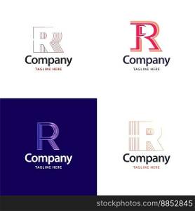 Letter R Big Logo Pack Design Creative Modern logos design for your business