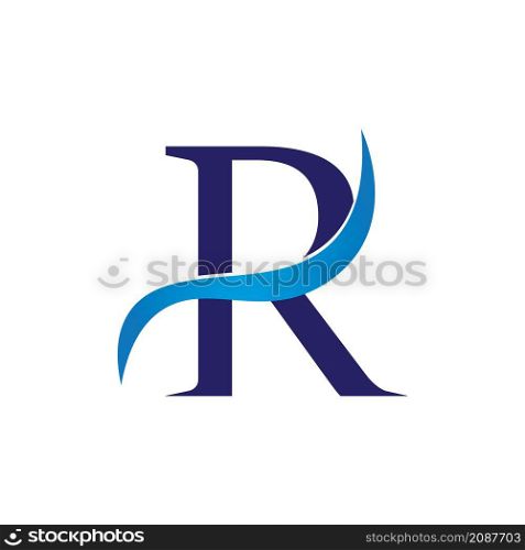Letter R icon logo vector design