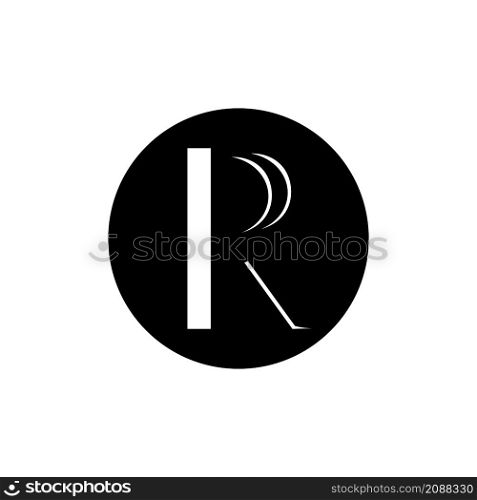 Letter R icon logo vector design