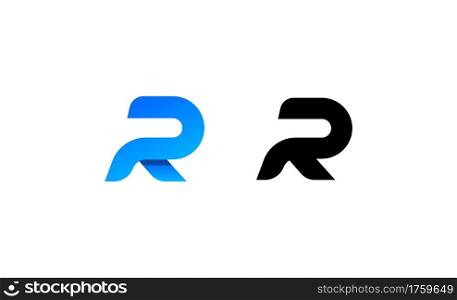Letter R Monogram logo Vector design illustration