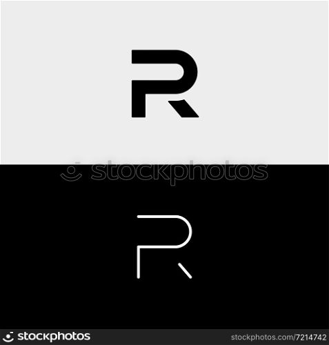 Letter R P RP PR Logo Design Simple Vector Elegant. Letter R P RP PR Logo Design Simple Vector