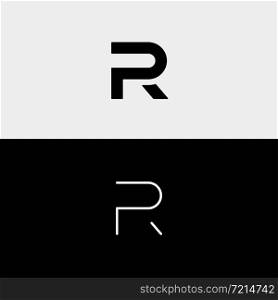 Letter R P RP PR Logo Design Simple Vector Elegant. Letter R P RP PR Logo Design Simple Vector
