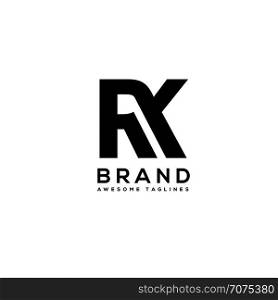 letter RK strong bold sport logo vector, bold strong letter RK logo design, best new letter RK logo, R logo